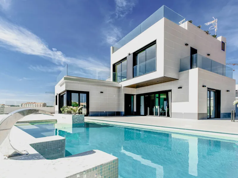 Villa contemporaine avec jardin