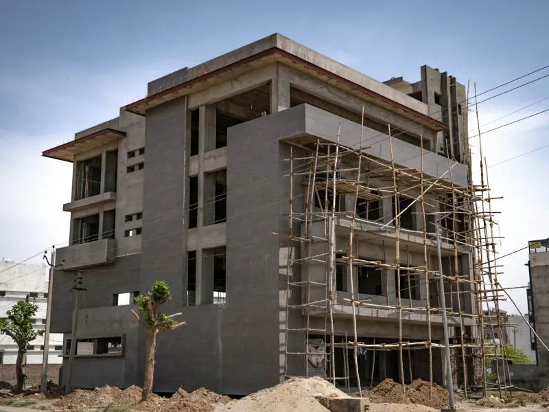 Résidence en construction à Strassen