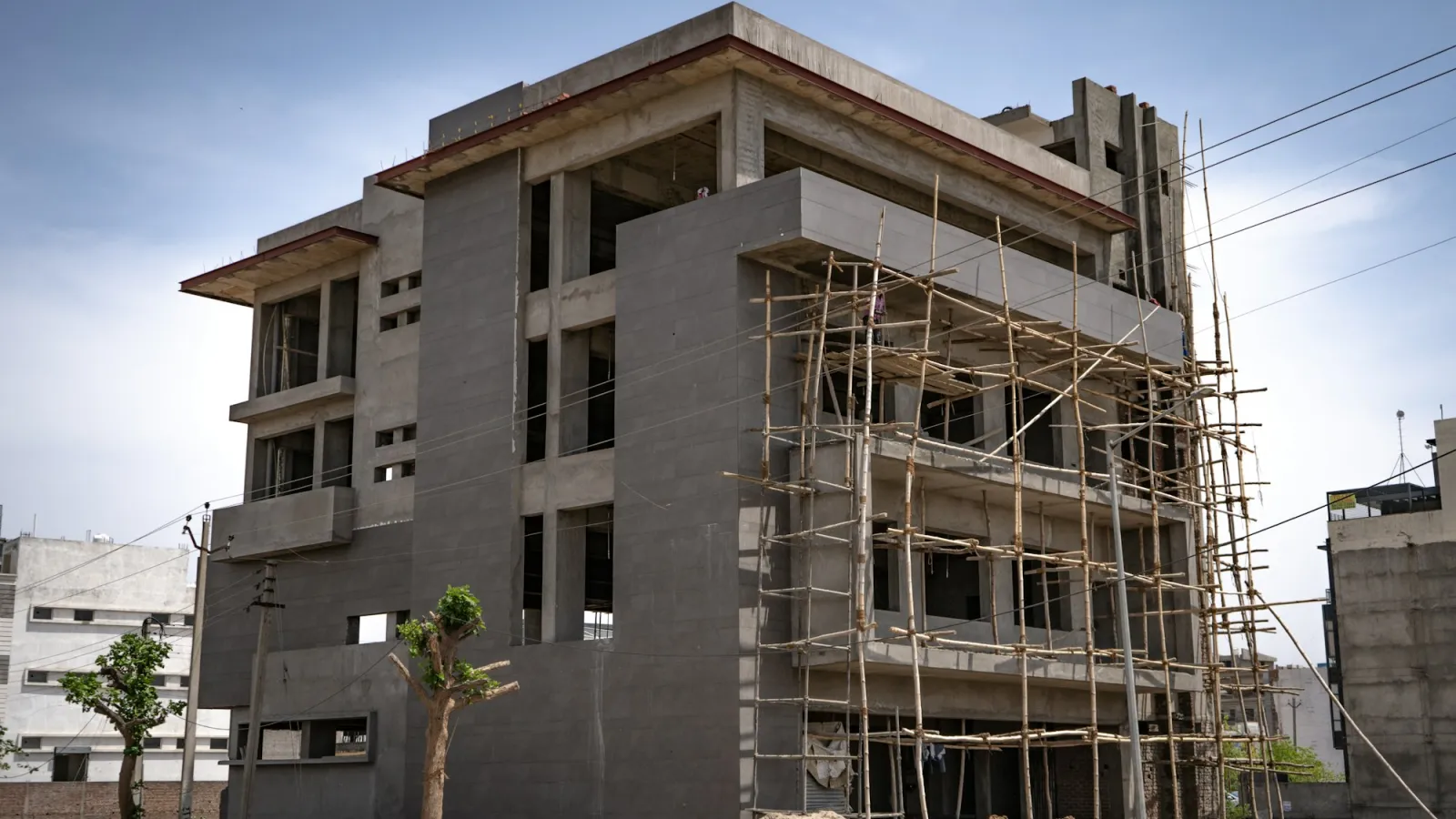 Résidence en construction à Strassen