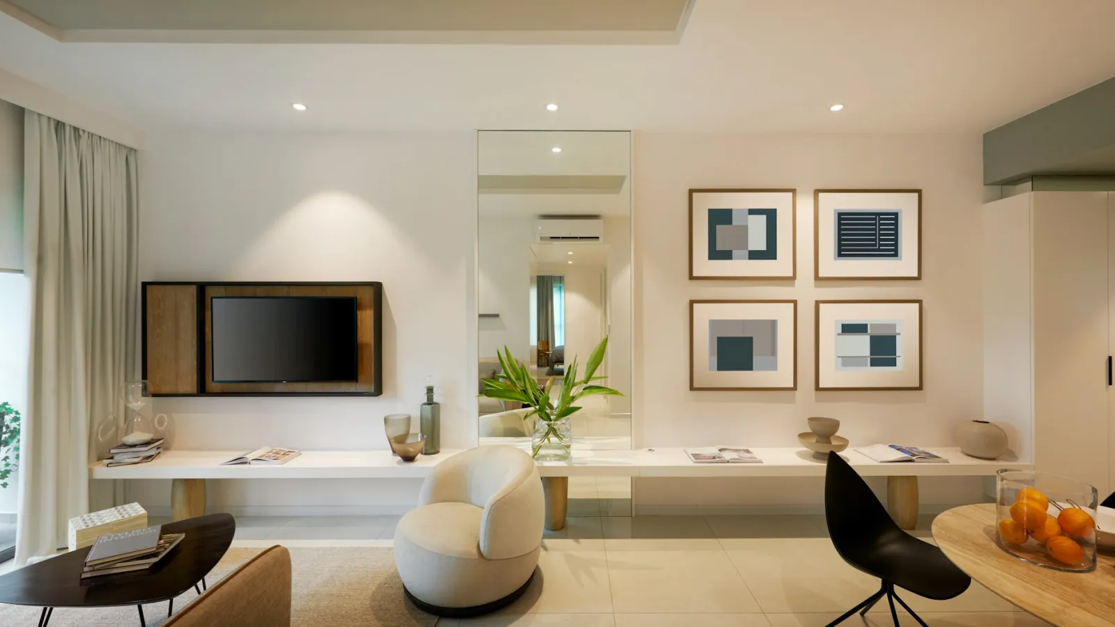 Studio avec balcon, Les Jardins